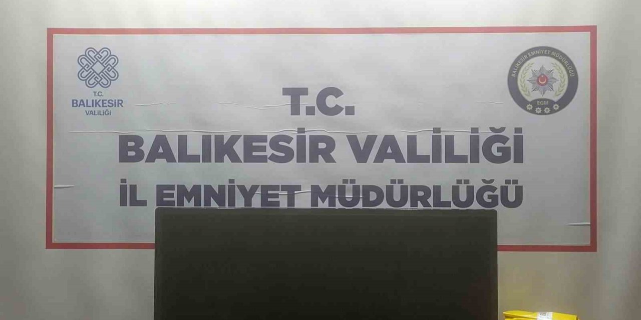 İş yerinden televizyon ve bir paket çay çalan zanlı yakalandı