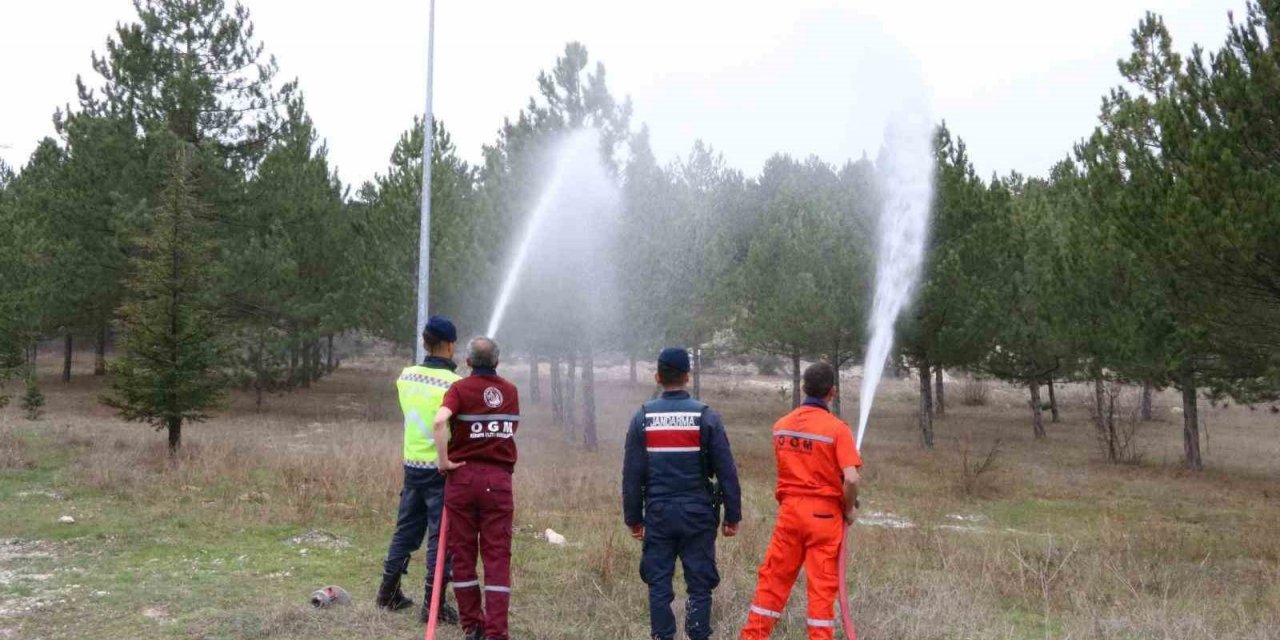 Jandarmaya orman yangınlarıyla mücadele eğitimi
