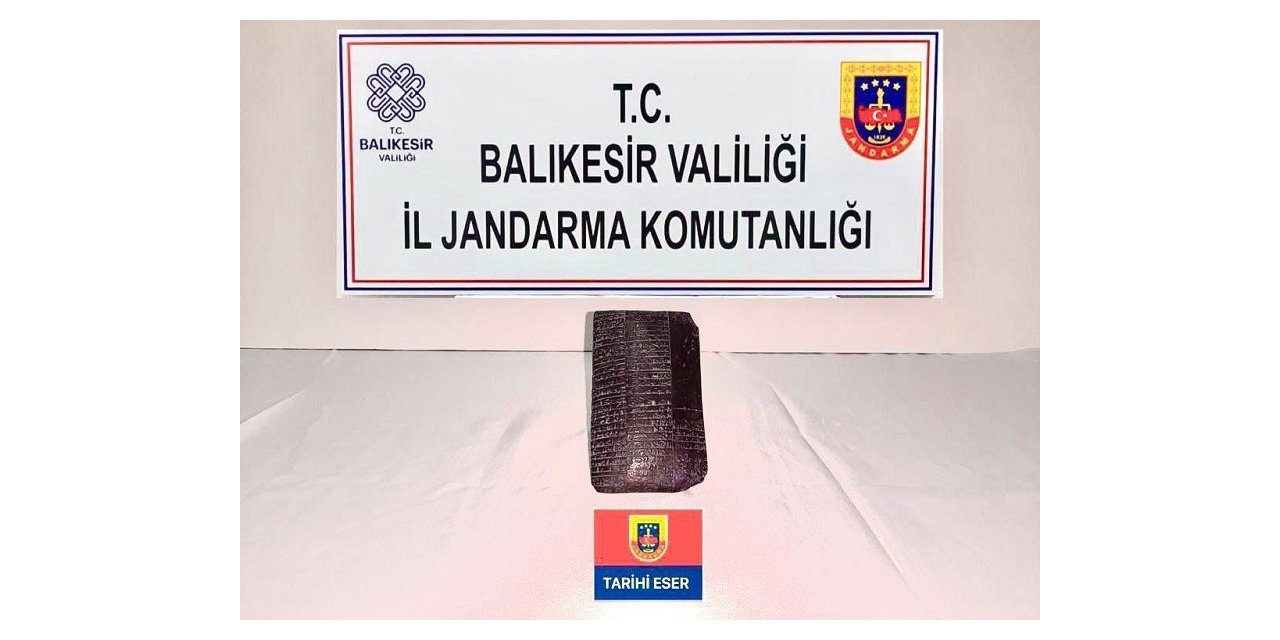 Sümerler dönemine ait tarihi reçeteyi jandarma ele geçirdi