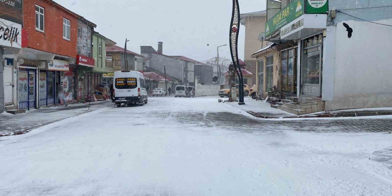Karlıova ve Genç’te kar yağışı