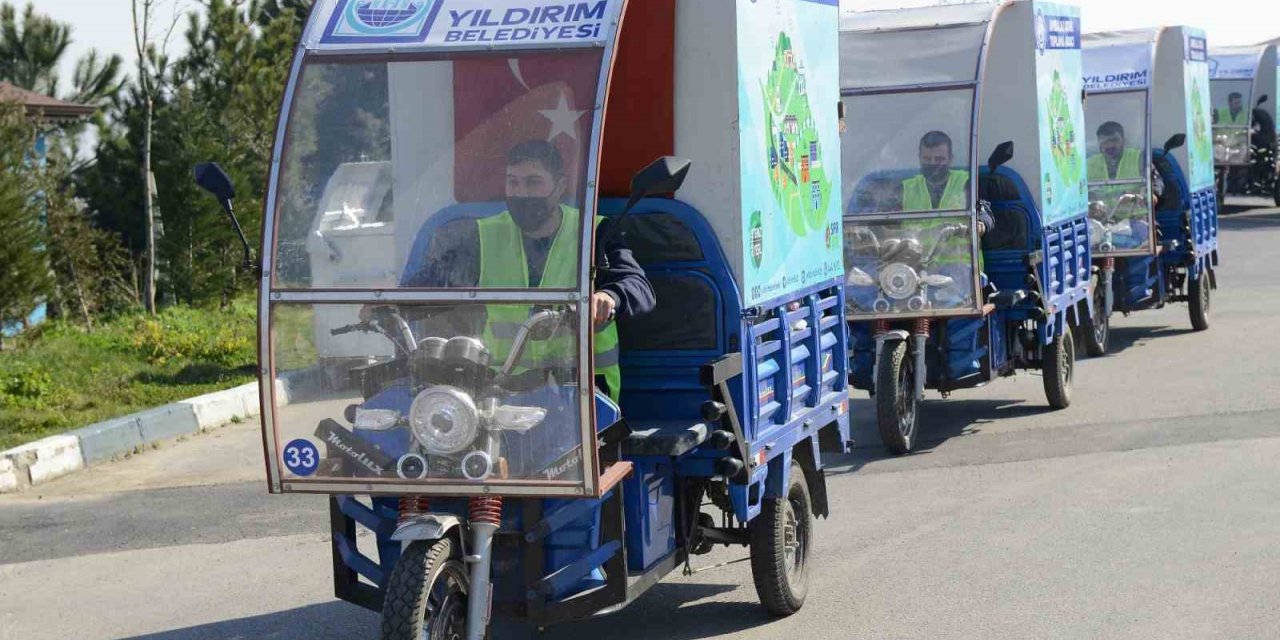 Yıldırım’da 100 bin kilo atık dönüşüme kazandırıldı