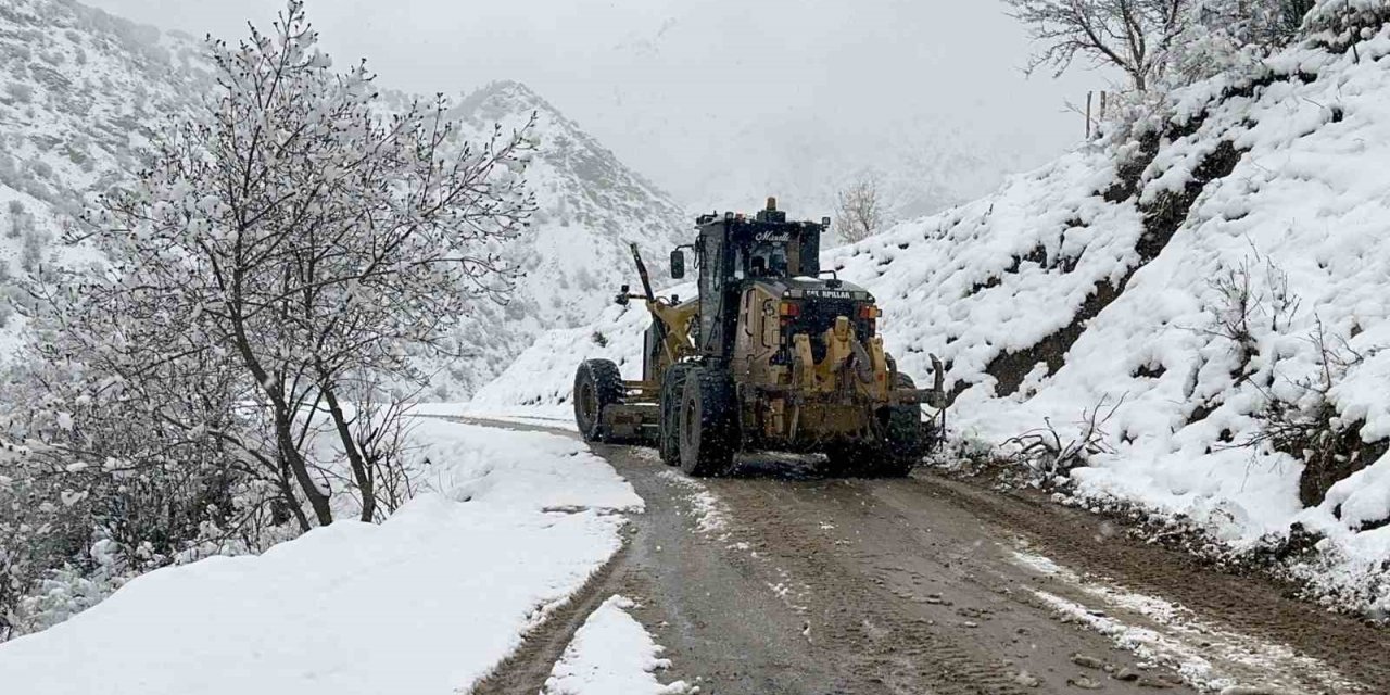 Çatak’ta kar yağışı