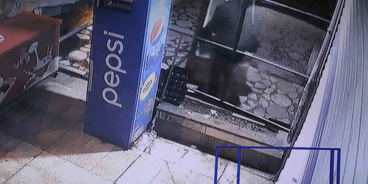 Önce tabelanın ipini çözdüler, 5 dakika sonra hırsızlık yaptılar