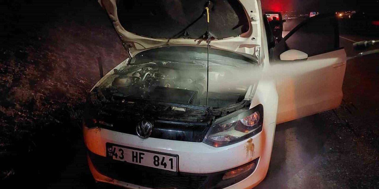 Kütahya’da araç yangını