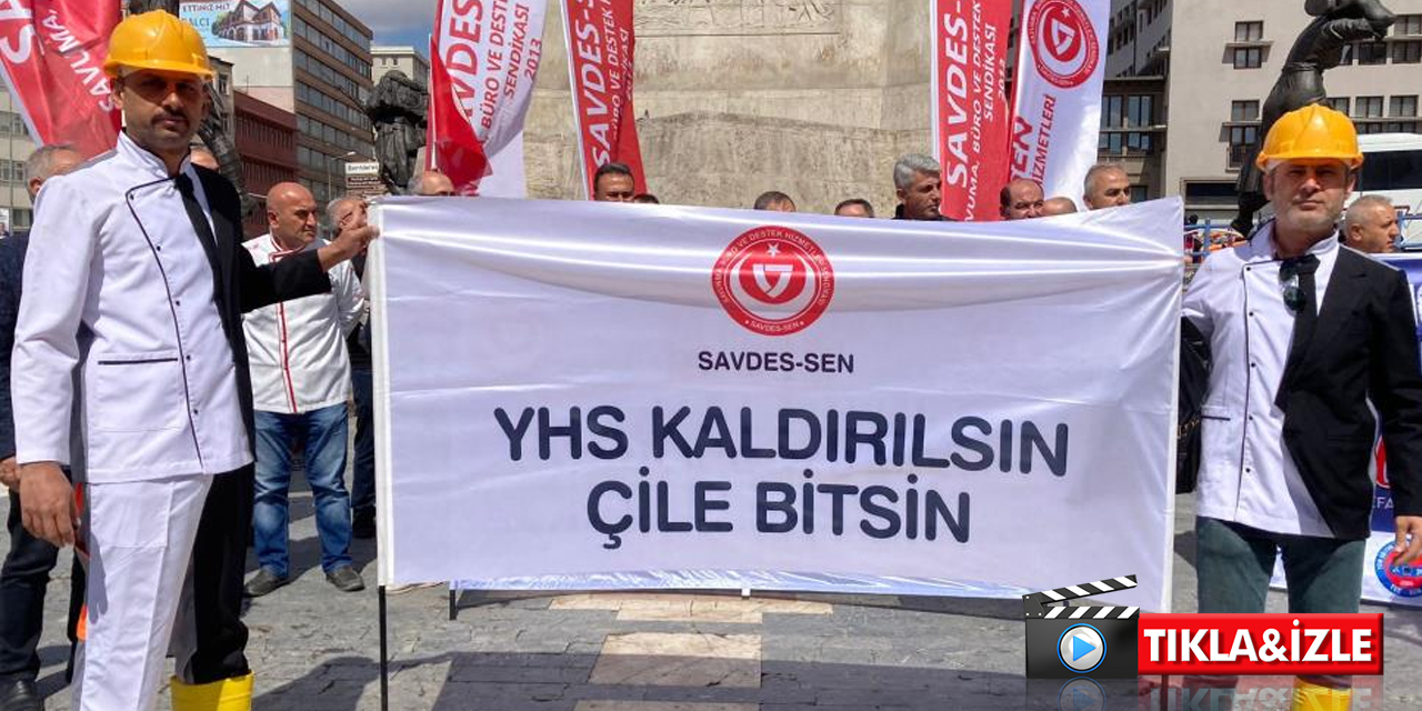 Başkentte "kamuda yardımcı hizmetler sınıfı kaldırılsın" eylemi