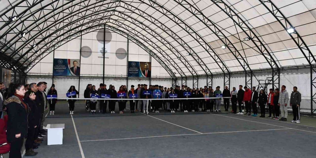 Şırnak’ta tenis bölge müsabakasına 145 sporcu katılıyor