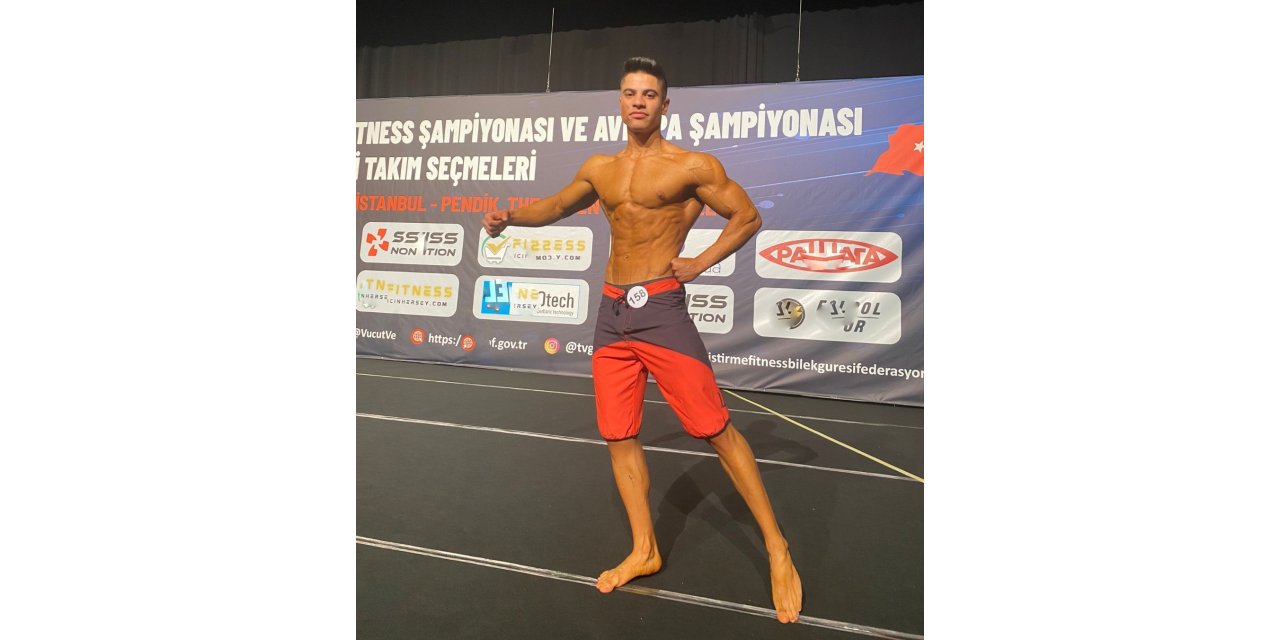 Çardaklı vücut geliştirme sporcusu milli formayı kaptı