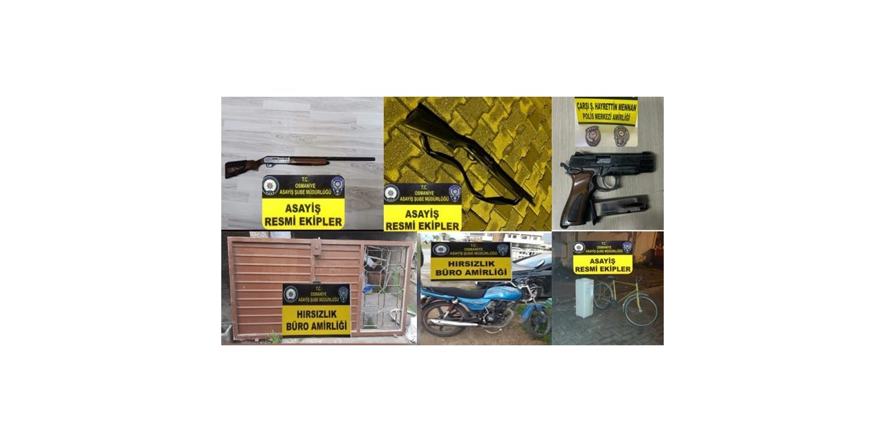Osmaniye’de çeşitli suçlardan yakalanan 3 şüpheli tutuklandı