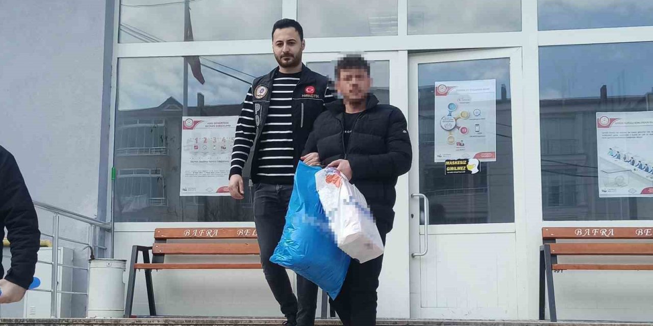 İstanbul’dan getirilen uyuşturucu Bafra’da ele geçti