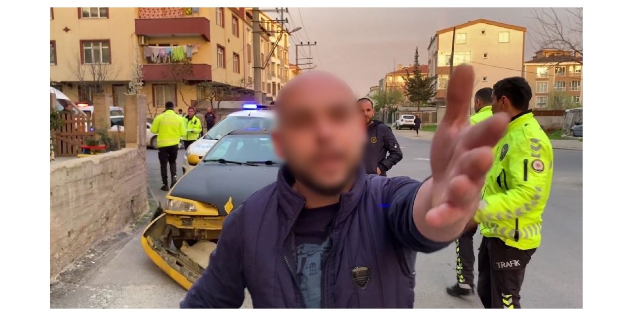 Kaza yapan sürücüden muhabire şoke eden sözler: "Git başka açıdan çek, rüşvet mi istiyorsun benden"