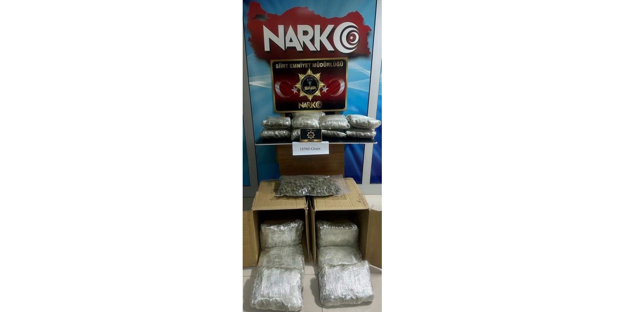 Siirt’te kargo paketinde uyuşturucu madde ele geçirildi