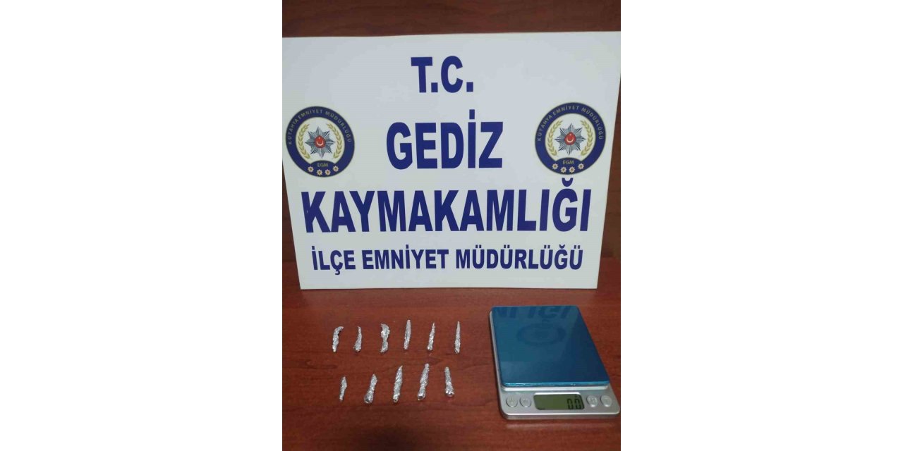 Gediz’de evinde uyuşturucu ile yakalanan şahıs tutuklandı