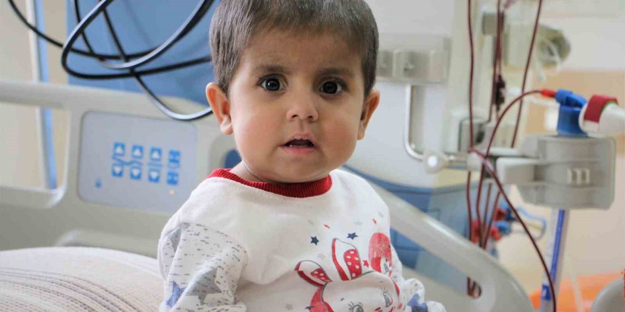 Doğar doğmaz diyalize giren 3 yaşındaki Asel, yaşıtlarıyla oynamak için gün sayıyor