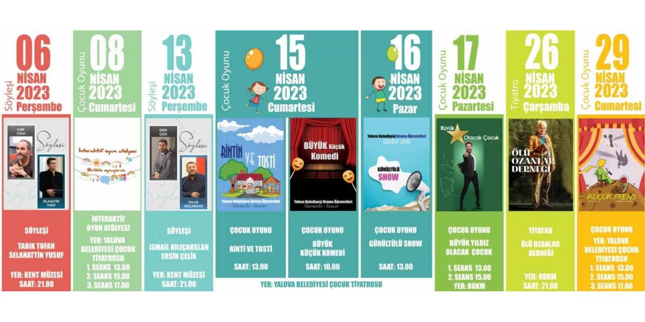 Yalova Belediyesi’nin nisan ayı etkinlikleri başlıyor