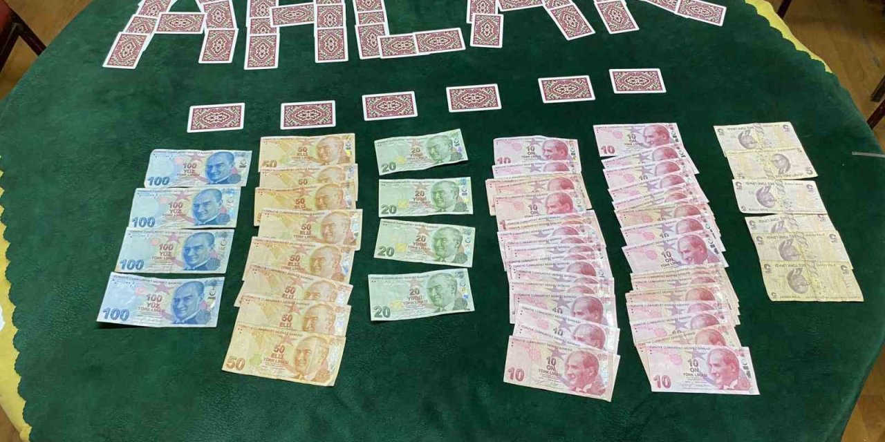 Kumar operasyonunda 10 kişiye 40 bin lira ceza yazıldı