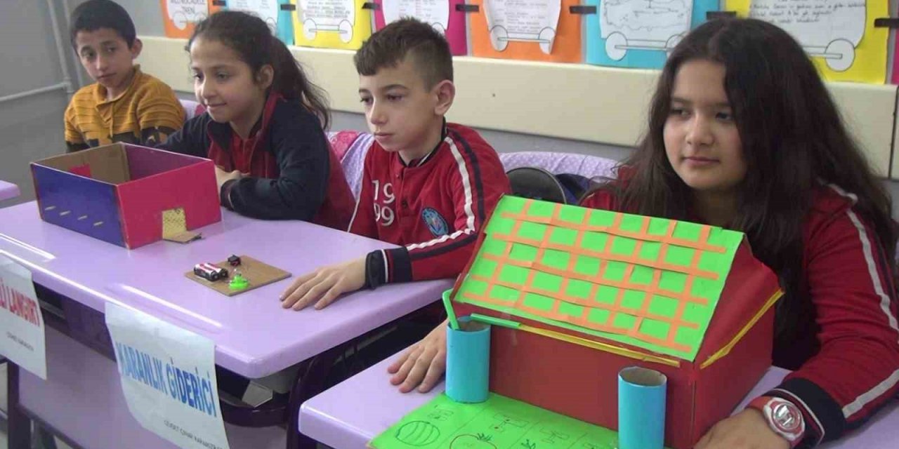 Çocuklar çevreci projeleri ile geri dönüşüme dikkat çekti