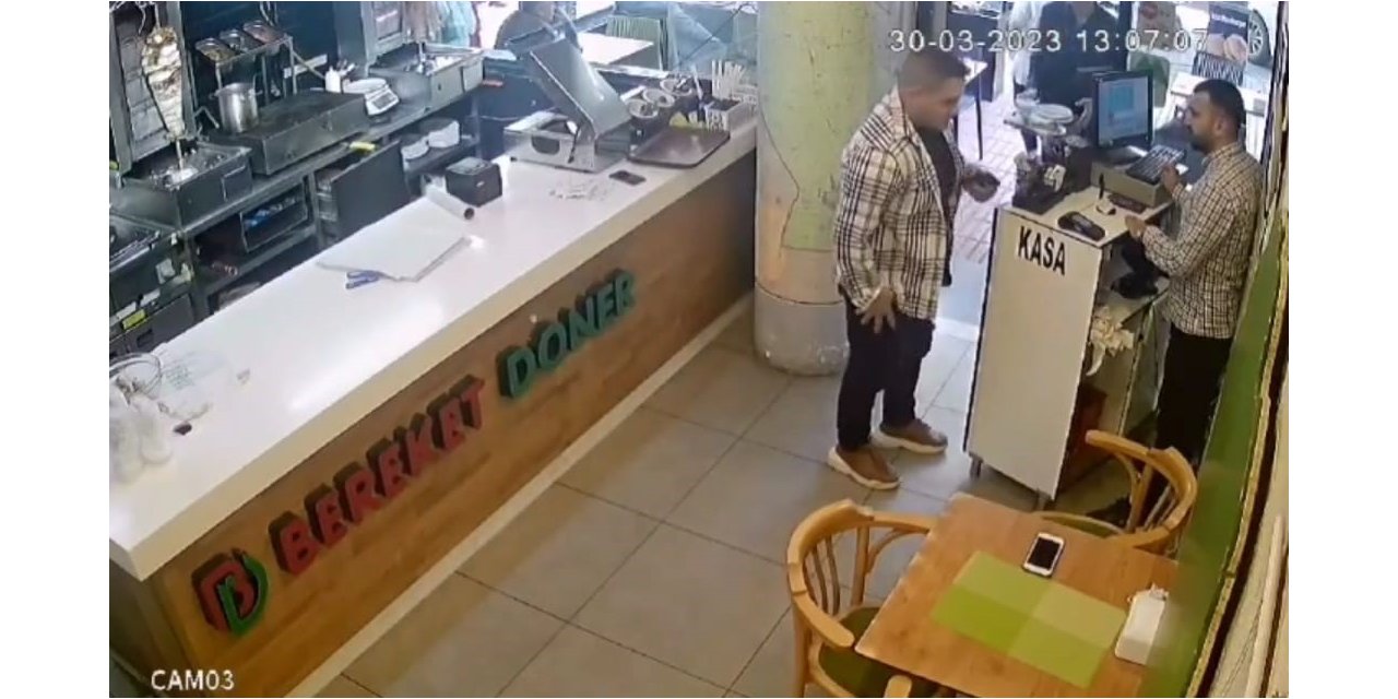 Yedi, içti ücreti ödemeden dönerciyi terk etti