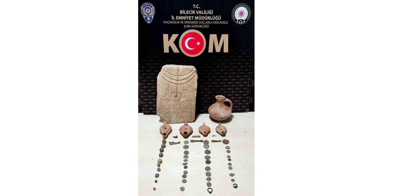 Bilecik’te Roma dönemine ait çok sayıda objeler ele geçirildi