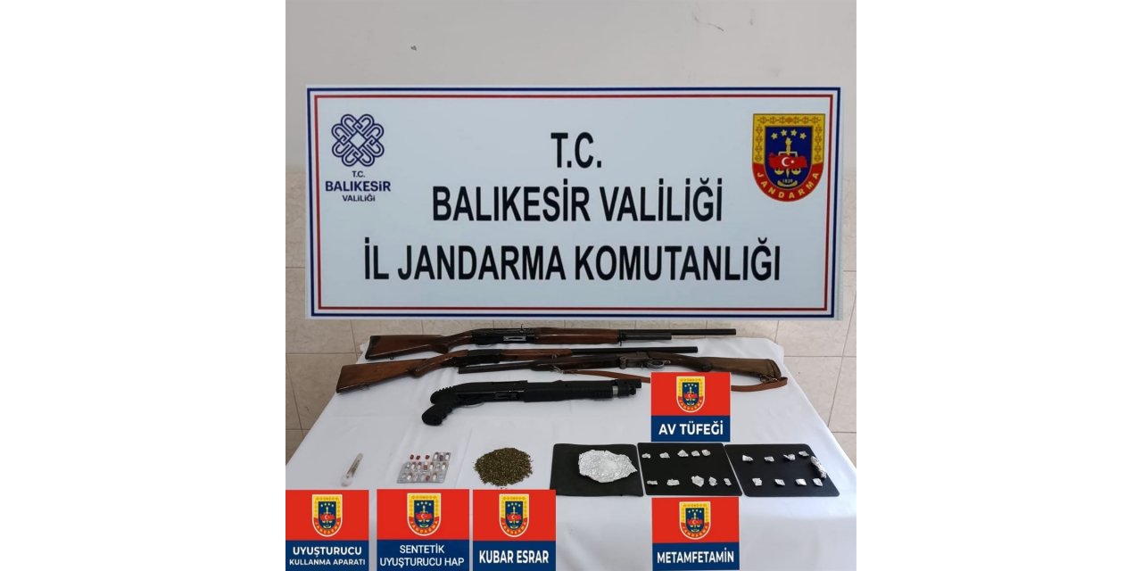 Balıkesir İl Jandarma’dan uyuşturucu operasyonu