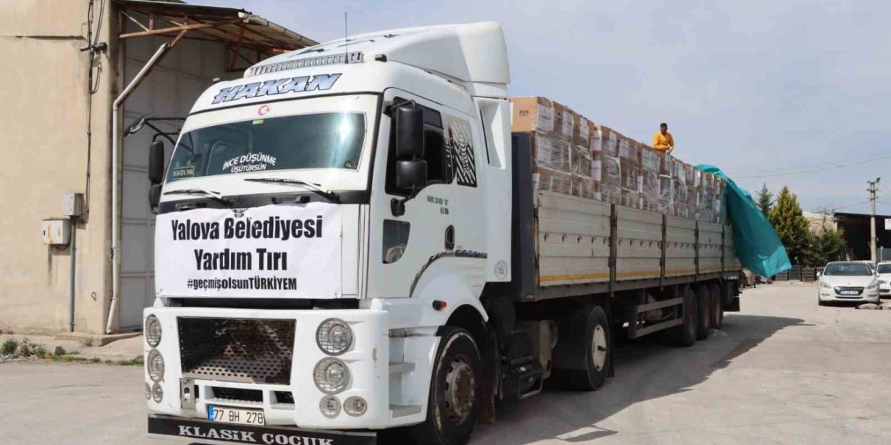 Yalova Belediyesinden deprem bölgesine bin 500 gıda kolisi