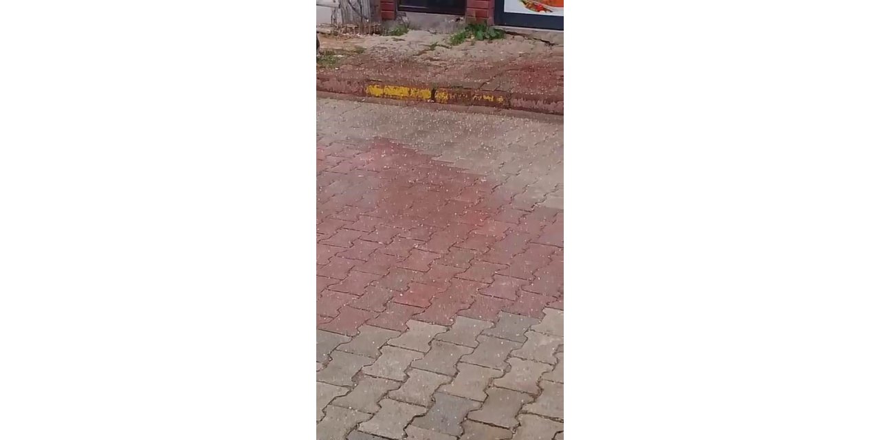 Elazığ’da dolu yağışı etkili oldu