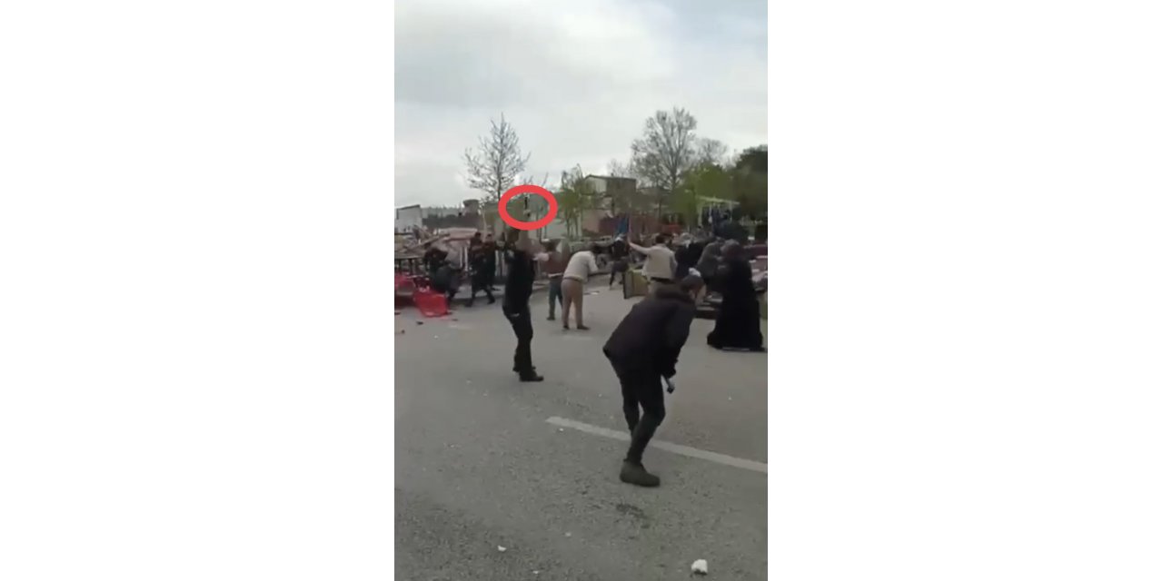 Kaçak bina yıkımında ortalık karıştı... Polis böyle havaya ateş açtı