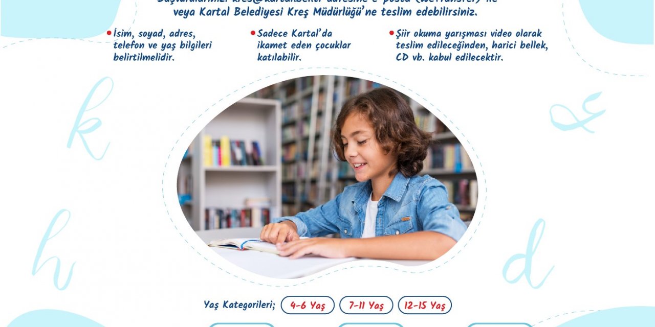 Kartal Belediyesi’nin 23 Nisan’a özel ödüllü resim ve şiir okuma yarışması başladı