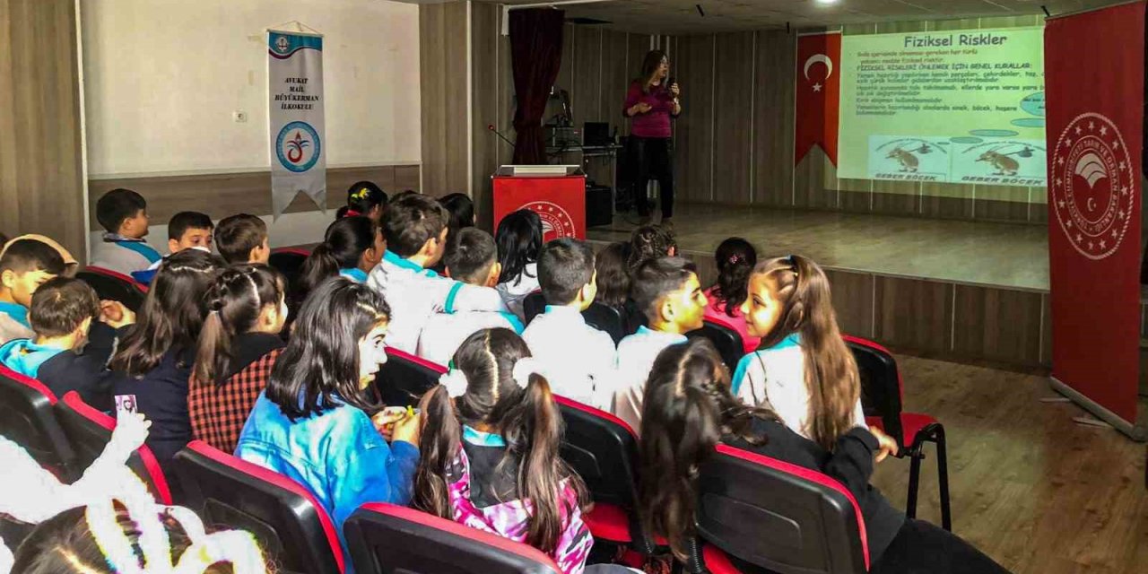 Okullarda gıda güvenliği, gıda kayıpları ve israfı anlatıldı