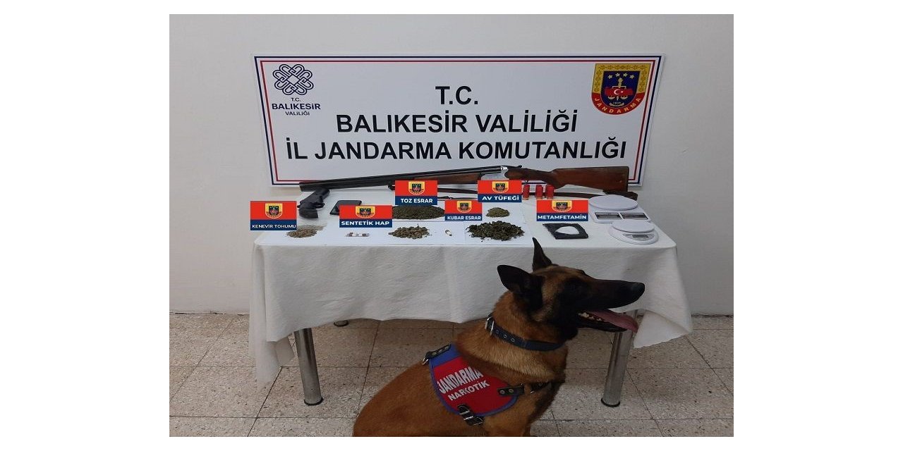 Balıkesir’de jandarmadan uyuşturucu operasyonu