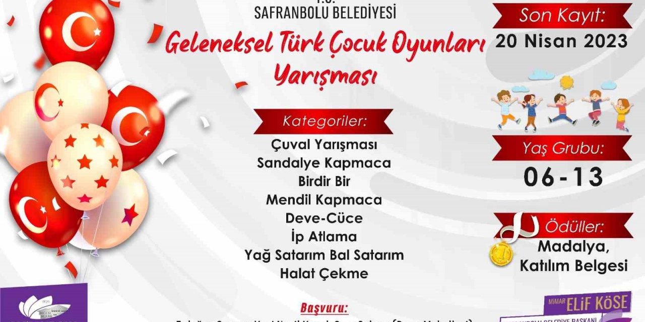 Safranbolu’da "Geleneksel Türk Çocuk Oyunları" yarışması yapılacak