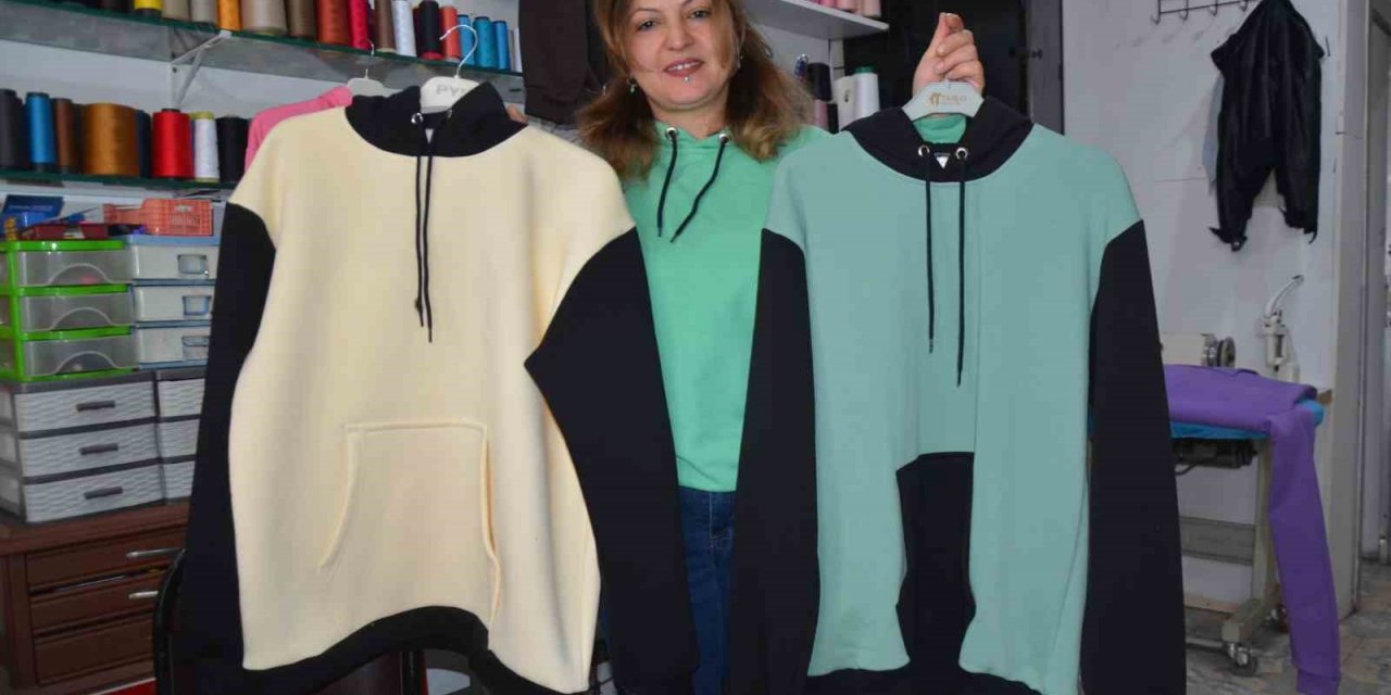 Atık kumaşları kıyafete dönüştürüp, 4’te bir fiyatına satıyor