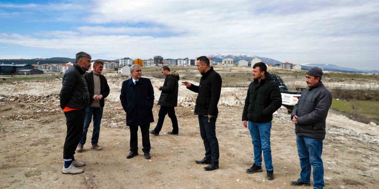 Kanal Kütahya inşaat alanında incelemelerde bulundu