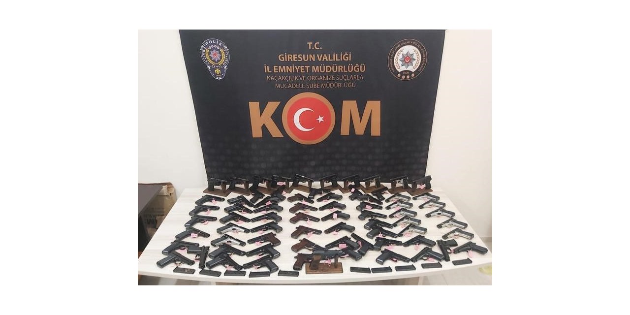 Giresun’da silah kaçakçılığı operasyonu