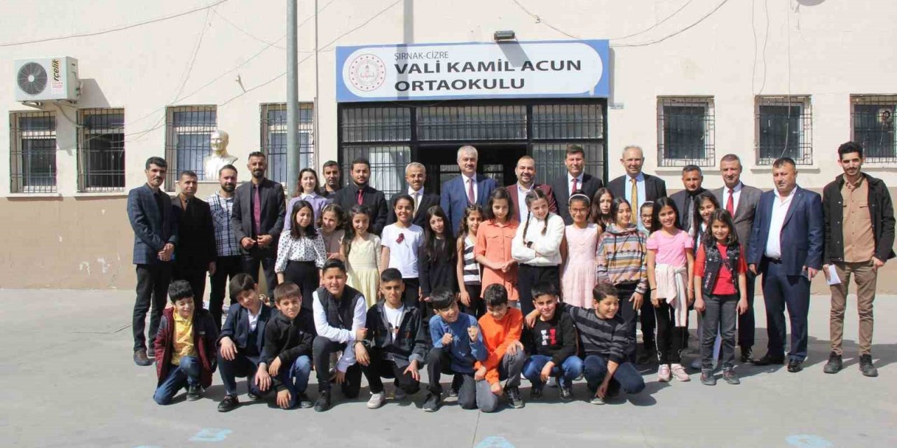 Milli Eğitim Bakanlığı yetkilileri, Şırnak’ı TIMSS’de temsil edecek olan okulu inceledi
