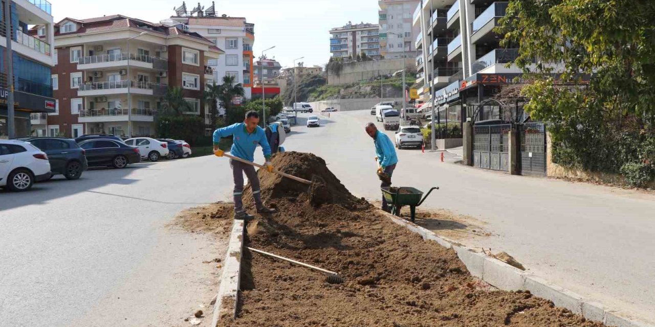 Oba Mahallesi’nde peyzaj çalışmaları tüm hızıyla sürüyor