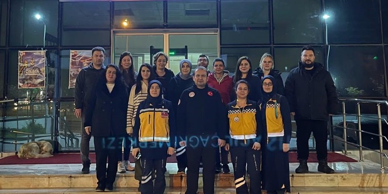 İl Sağlık Müdürü Şenkul sahur vakti 112 Çağrı Merkezi personeli ile bir araya geldi