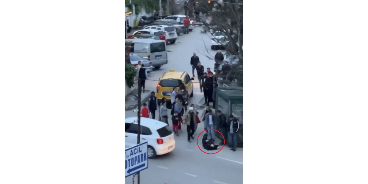 Bursa’da kadınların yan bakma kavgası kamerada