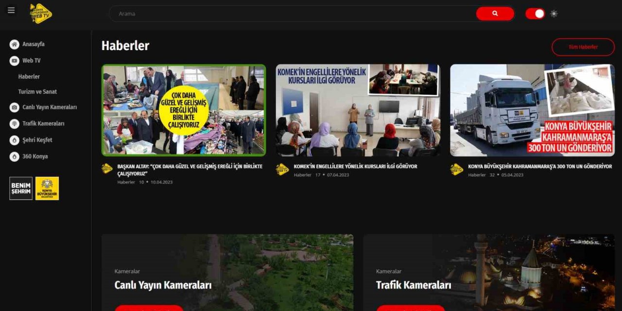 Konya BüyükşehirTV yeni yüzüyle hizmette