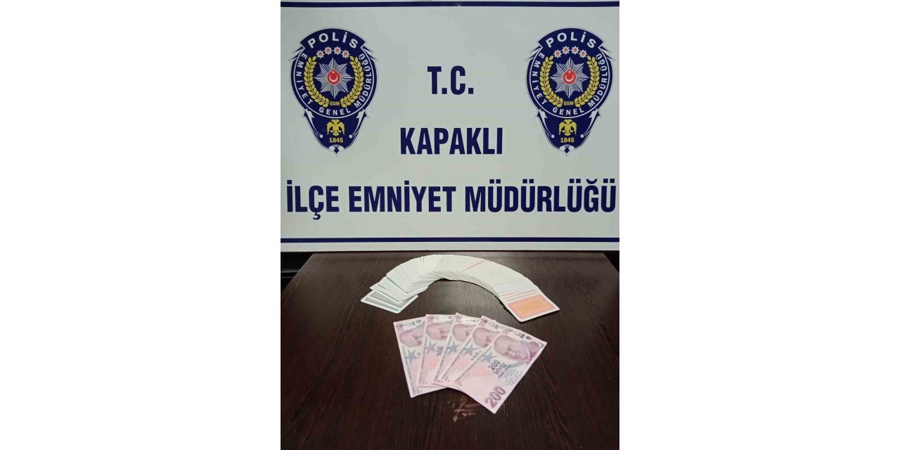 Tekirdağ’da kumar oynanan işletmeye baskın