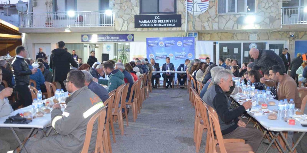 Marmaris Bozburun’da vatandaşlar iftarda buluştu