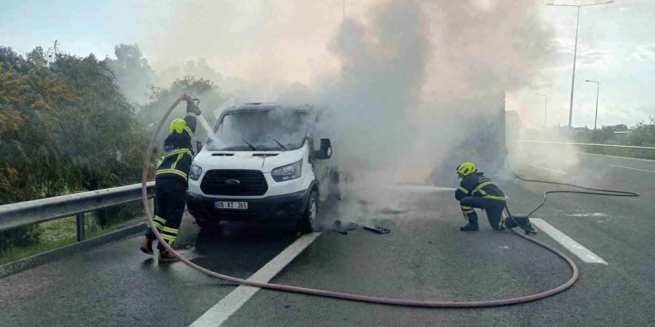 Aydın’da araç yangını