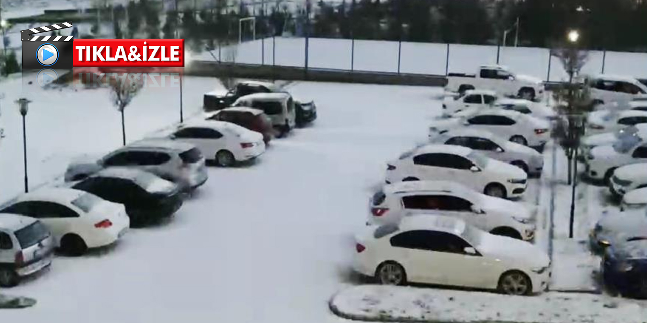 Sağanak yağmurun ardından dolu yağdı! Aksaray beyaza büründü