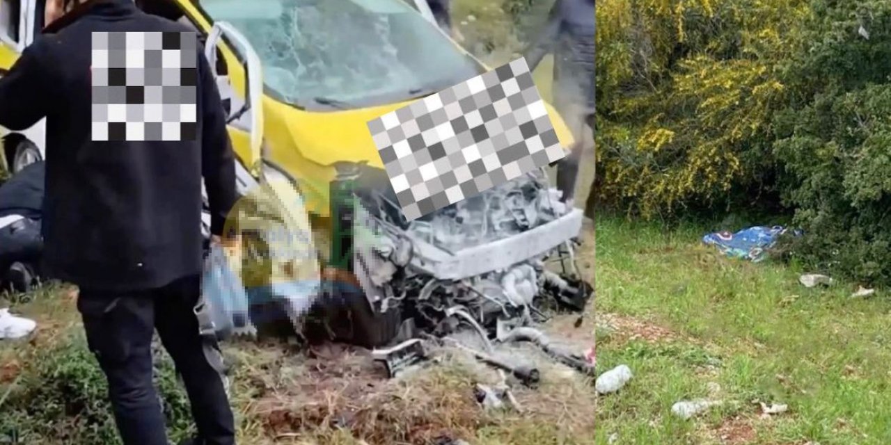 Şarampole yuvarlanan araçtaki kadın yolcu hayatını kaybetti