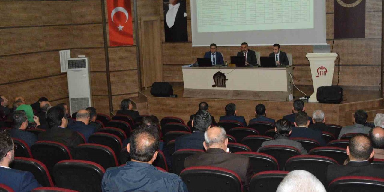 Siirt il koordinasyon kurulunda kentteki yatırımlar değerlendirildi