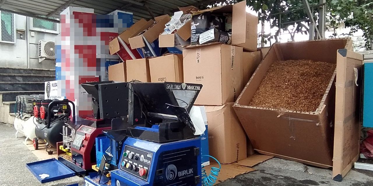 Villayı sigara fabrikasına çevirmişler