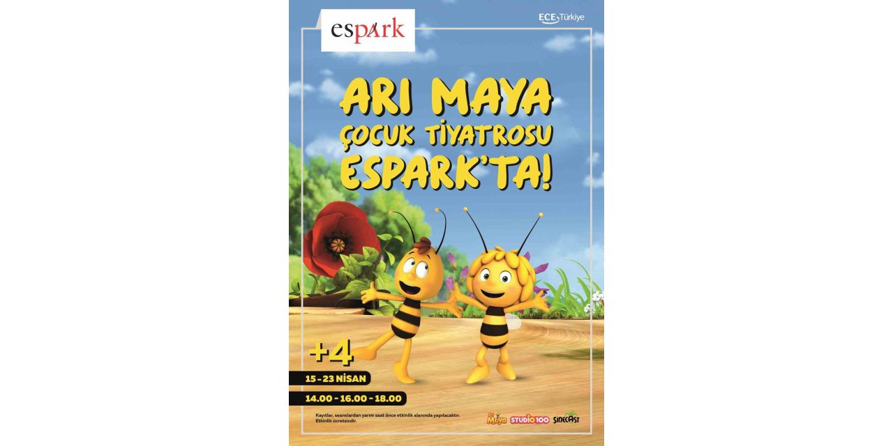 Arı Maya 15 ile 23 Nisan tarihleri arasında minik hayranları ile Espark AVM’de buluşacak