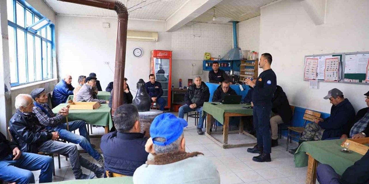 Kırsal orman mahallelerinde yangın bilgilendirmesi