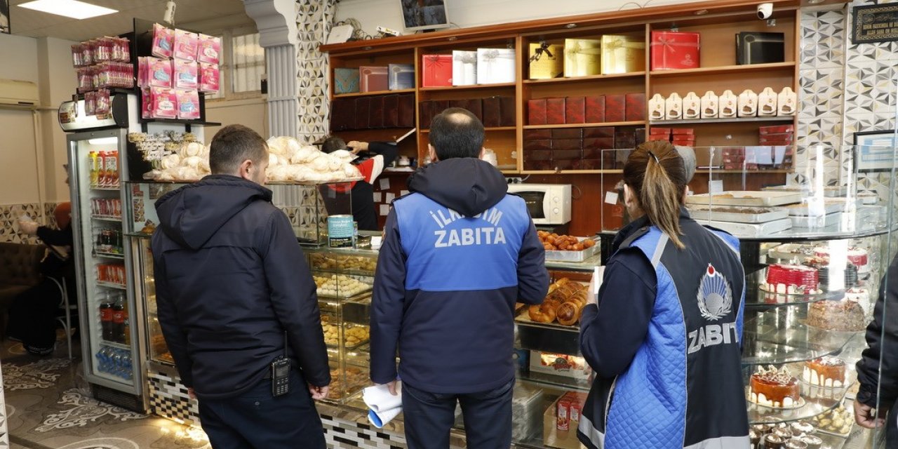 Bayram öncesi pasta ve tatlı imalathanelerine denetim