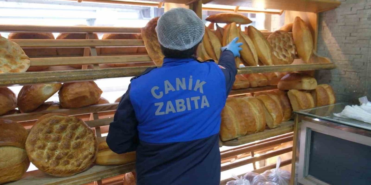 Canik zabıtası fırınları denetledi