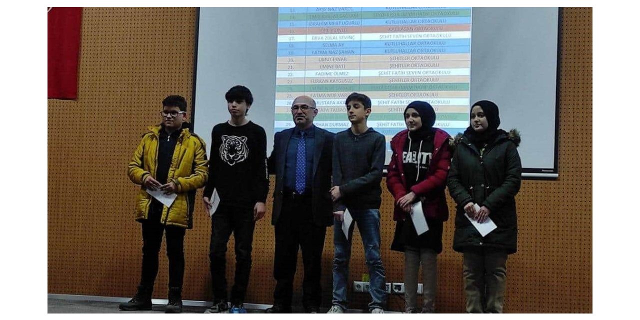 Hisarcık’ta "Şampiyonlar Ligi" projesinde derece yapan öğrenciler ödüllendirildi